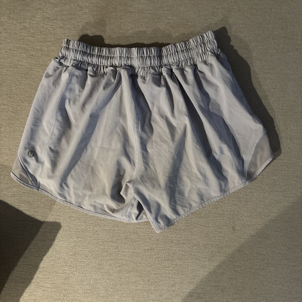 Light blue Lululemon Hotty hot shorts